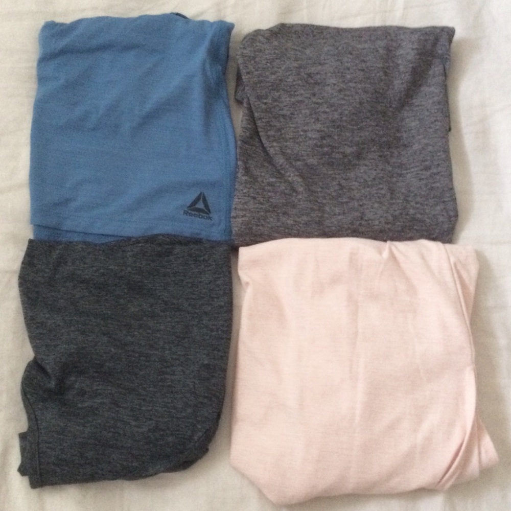 😍4 PACK Nike Champion Reebok workout tops